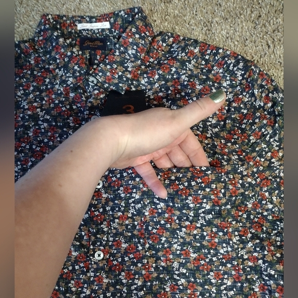 Good Man Brand Floral Long Sleeve Button Down Shirt NWT - Picture 8 of 9